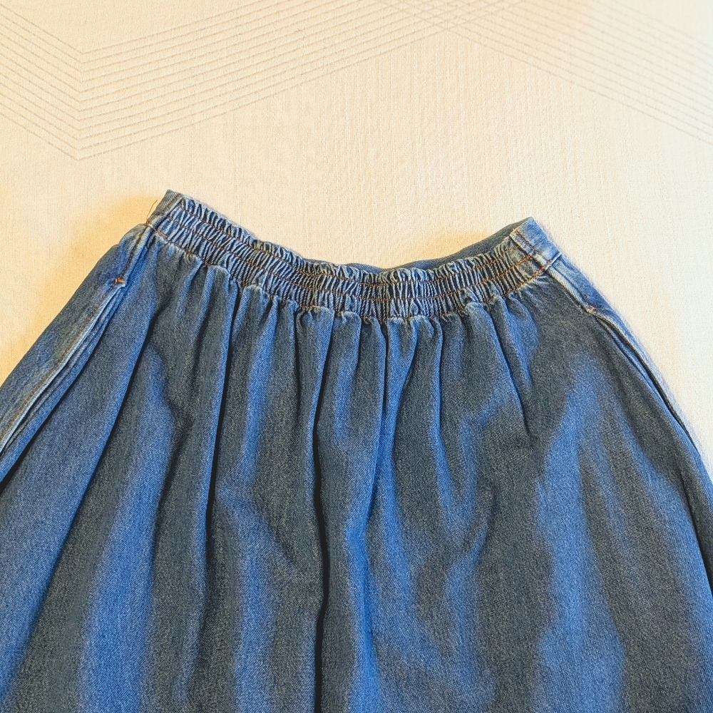 COS Elasticized Denim Midi Skirt - 6 - NWOT - Picture 4 of 6